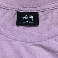 Stussy Lavender Purple and Black T Shirt (M)