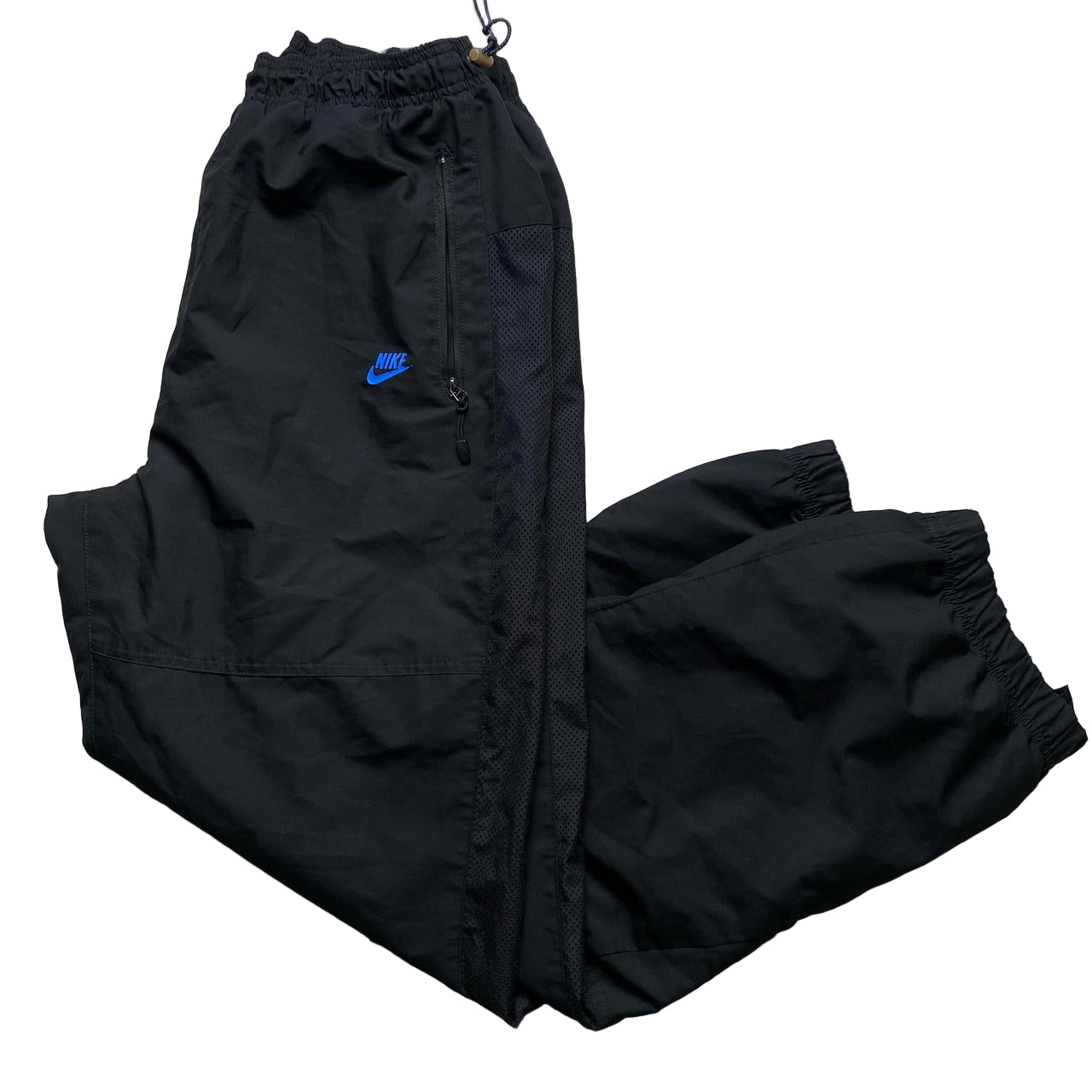 Nike Air Max LTD Black and Blue Baggy Trackpant Shell Pants (L)