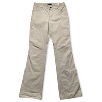 Armani Jeans Womens Beige Cream Flared Straight Leg Trousers (31W)