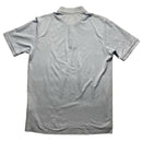 Yves Saint Laurent Vintage Light Blue and White Multi YSL Logo Polo Shirt (M)