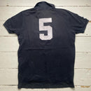 Ralph Lauren Polo New York Black and White Polo Short Sleeve Shirt (L)