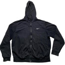 Nike Black and White Swoosh Hoodie (XL)