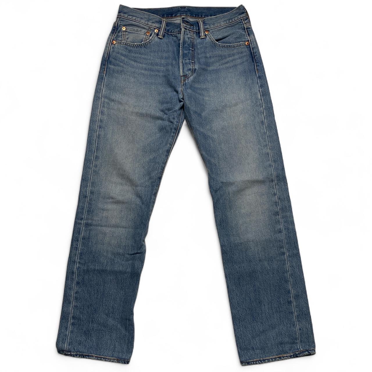 Levis 501 Light Blue Stonewash Jeans (30W)