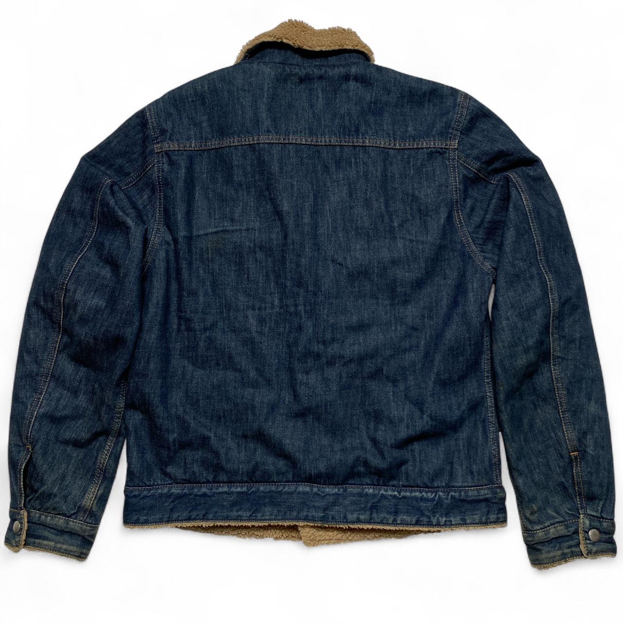 United Colors of Benetton Vintag Sherpa Lining Denim Jacket (M)