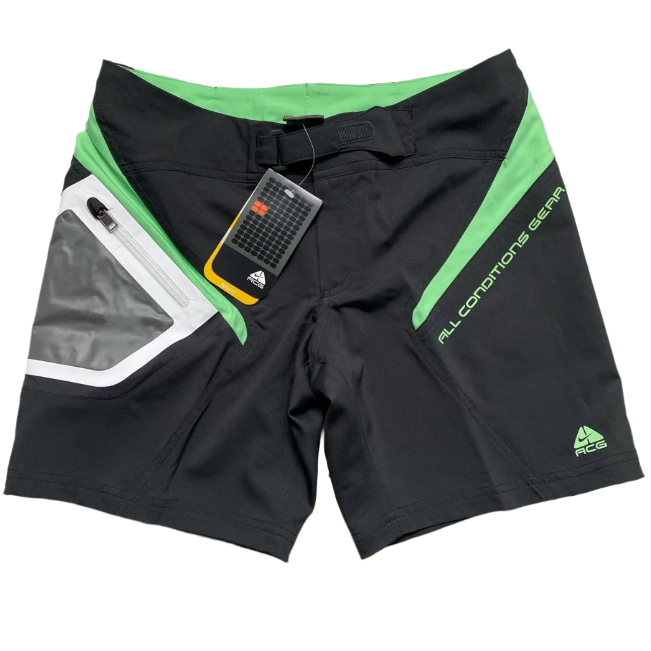 Nike ACG Vintage y2k Grey and Green Dri Fit Womens Shorts (8)