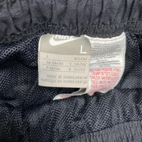 Nike Air Vintage Baggy Black and Red Shell Trackpant Bottoms (M)