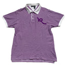 Rocawear Purple and White Polo Shirt (L)