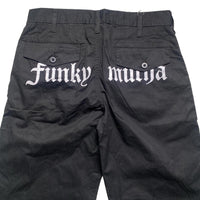 Criminal Damage Funky Mutha Cargo Trousers Black (S)