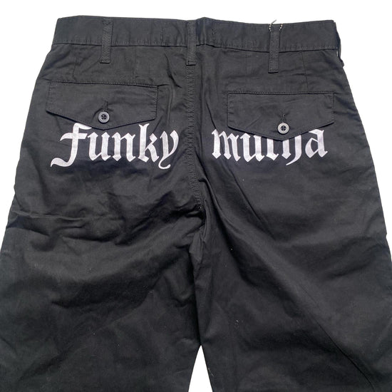 Criminal Damage Funky Mutha Cargo Trousers Black (S)