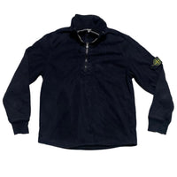 Stone Island Junior Navy Quarter Zip Jumper (AGE 12)