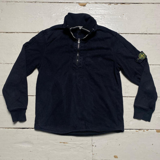 Stone Island Junior Navy Quarter Zip Jumper