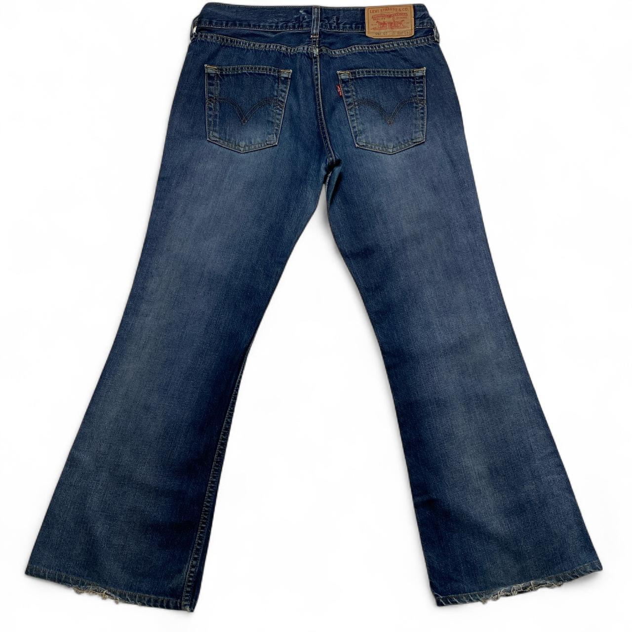 Levis 559 03 Womens Marissa Distressed Flared Jeans