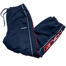Reebok Vintage Navy White and Red Shell Baggy Trackpant Bottoms (M)
