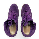 Isabel Marant Bobby Perferated Purple Suede Wedge Heel Trainers (UK 6)