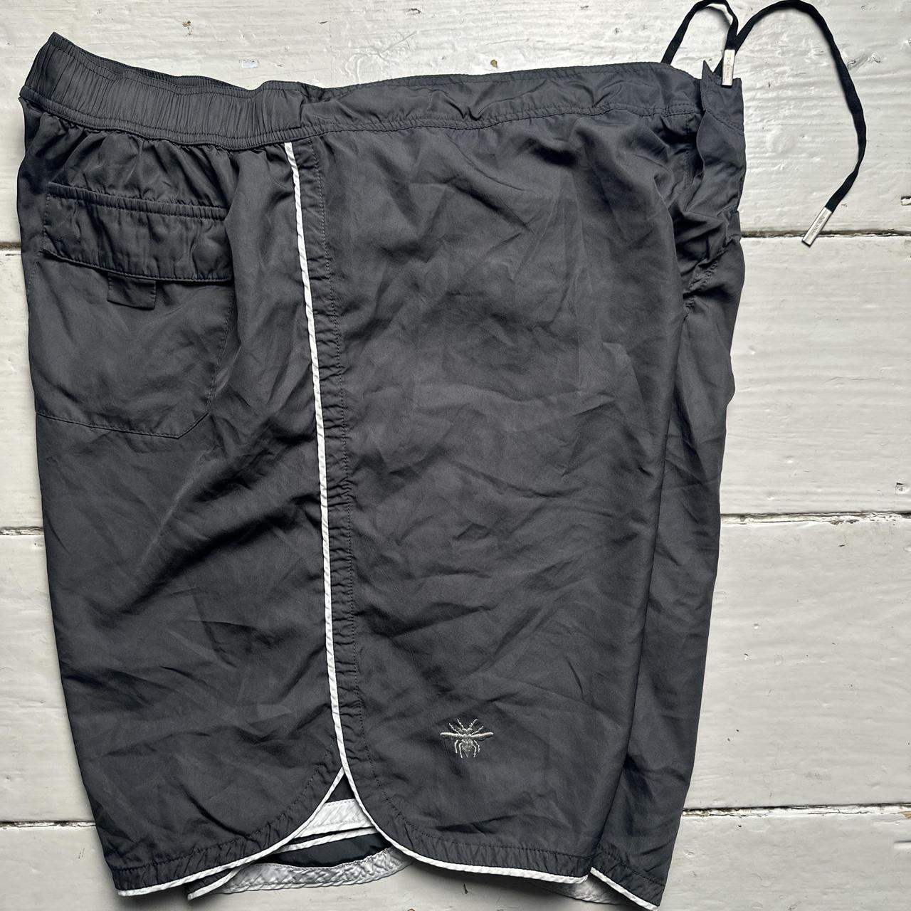 Dior Bee Swim Shorts Grey and Silver