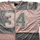 Dirty South Vintage 90’s y2k Pink White and Grey Football Jersey (3XL)