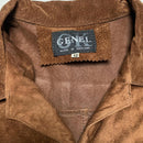 Genel GK Vintage Brown Suede Leather Shirt (M)