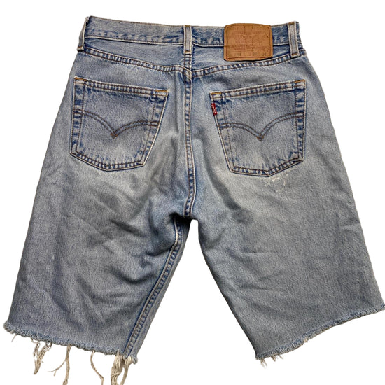 Levis 501 Vintage Jorts Light Blue Cut Down Jean Shorts (28W)