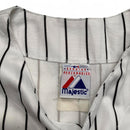 Chicago White Sox MLB Vintage Y2K Pinstripe White And Black Baseball Jersey (M)