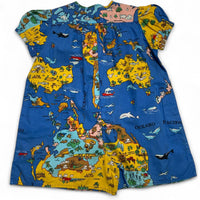Moschino Bambino World Map Print Shorts Dress