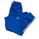 Adidas Blue and White Shell Bottoms (S)