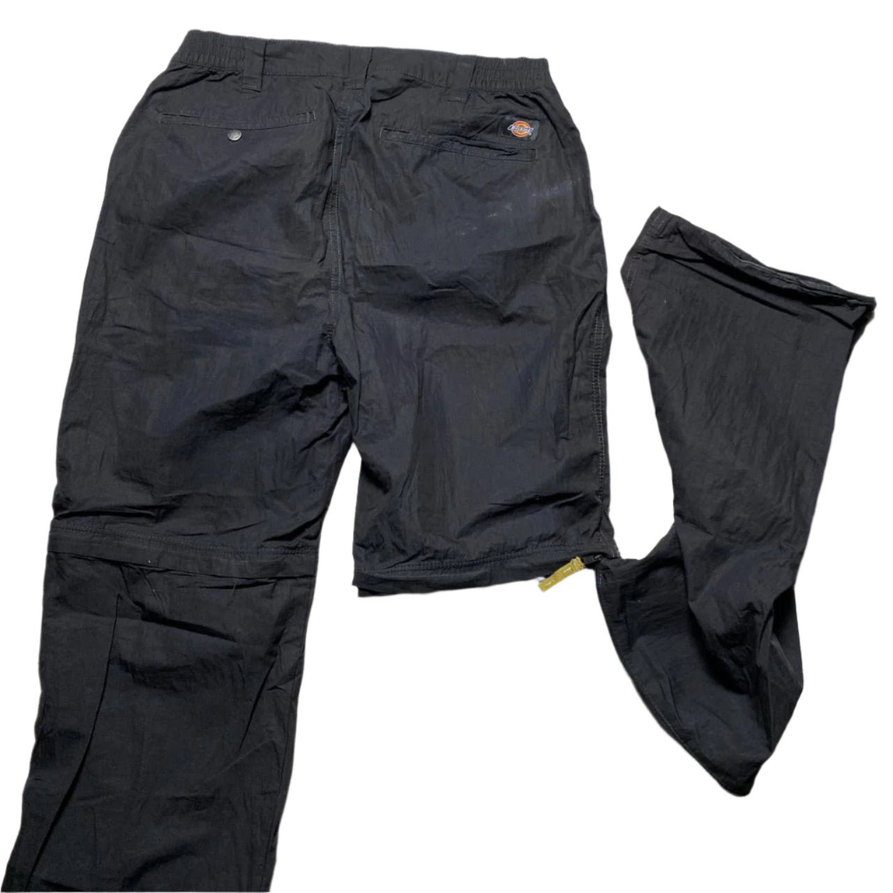 Dickies Black Cargo Windproof Shell Trackpant Baggy Bottoms and Shorts 2 in 1 (W 34)