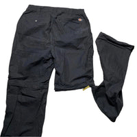 Dickies Black Cargo Windproof Shell Trackpant Baggy Bottoms and Shorts 2 in 1 (W 34)