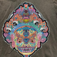 Elvis Jesus & Co Couture Brown Multi Colour Sequin Y2K Grunge Hoodie (L)