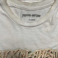 Fucking Awesome Bling Bussdown White and Gold T Shirt (XL)