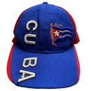 Cuba Vintage Blue Red and White Cap