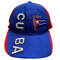 Cuba Vintage Blue Red and White Cap
