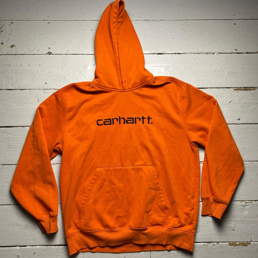 Carhartt Orange and Black Hoodie