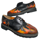 Leather Low TredAir Black and Flame Grunge Boot Shoes (UK 10)