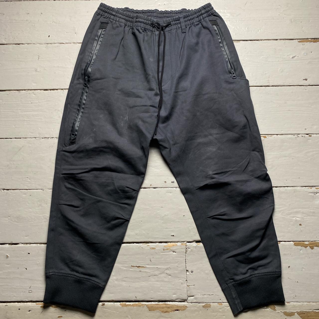 Y-3 Yohji Yamamoto Black Low Crotch Cargo Trouser Bottoms