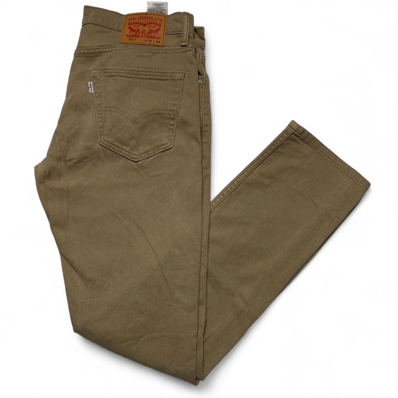 Levis 511 Sand Brown Slim Jeans (34W)