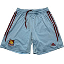 Adidas West Ham Vintage Climacool Football Shorts Light Blue and Burgundy (L)