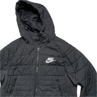 Nike Black and White Lightweight Puffer Jacket (M)
