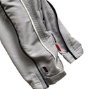 Reebok Vintage Shell Baggy Trackpant Bottoms Silver Navy and White (M)