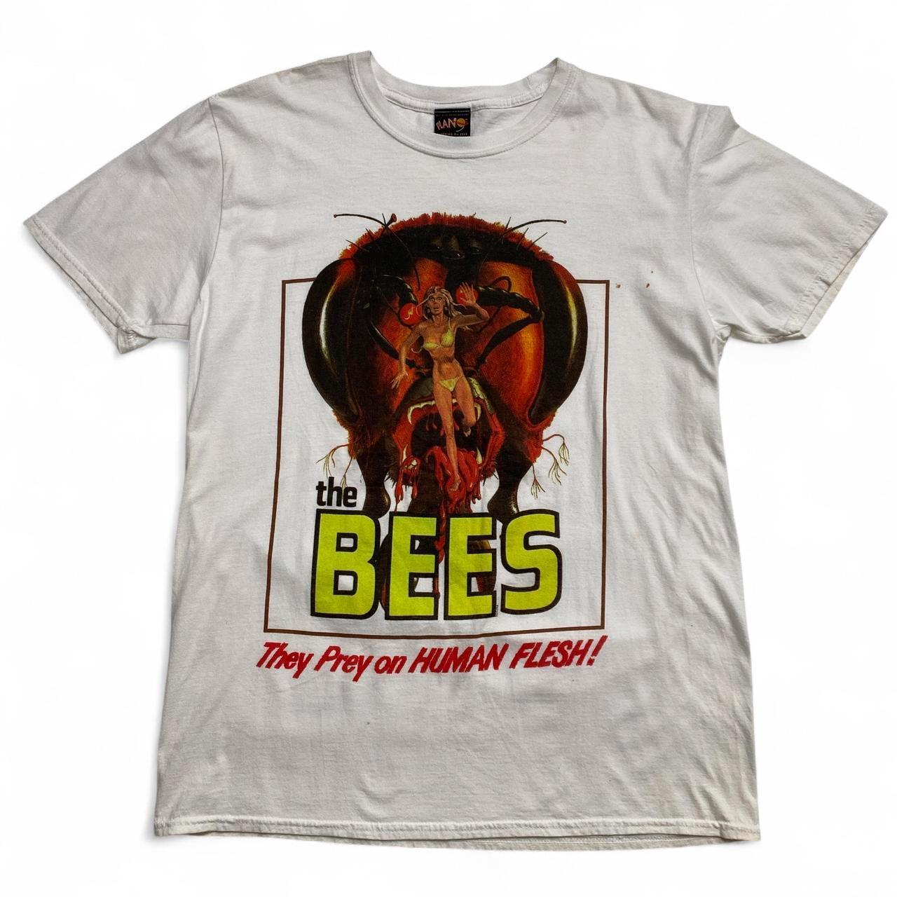 The Bees They Prey On Human Flesh Vintage White T-Shirt (L)