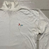 Paco Vintage White Turtle Neck Long Sleeve Jumper (M)