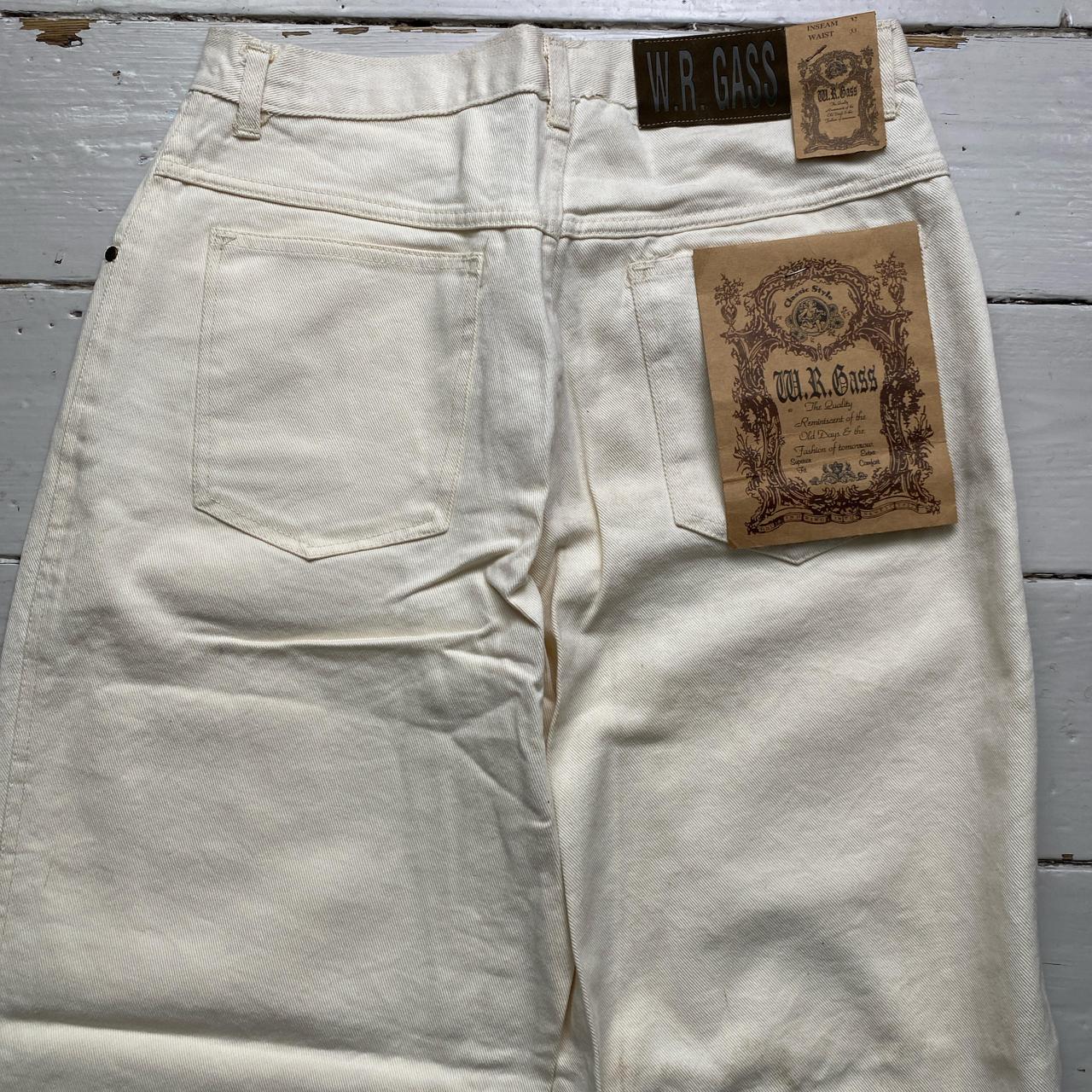 W R Gass Vintage 90’s Cream Baggy Jeans