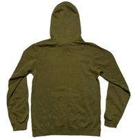 Nike Club Spellout Khaki Green and White Hoodie (S)