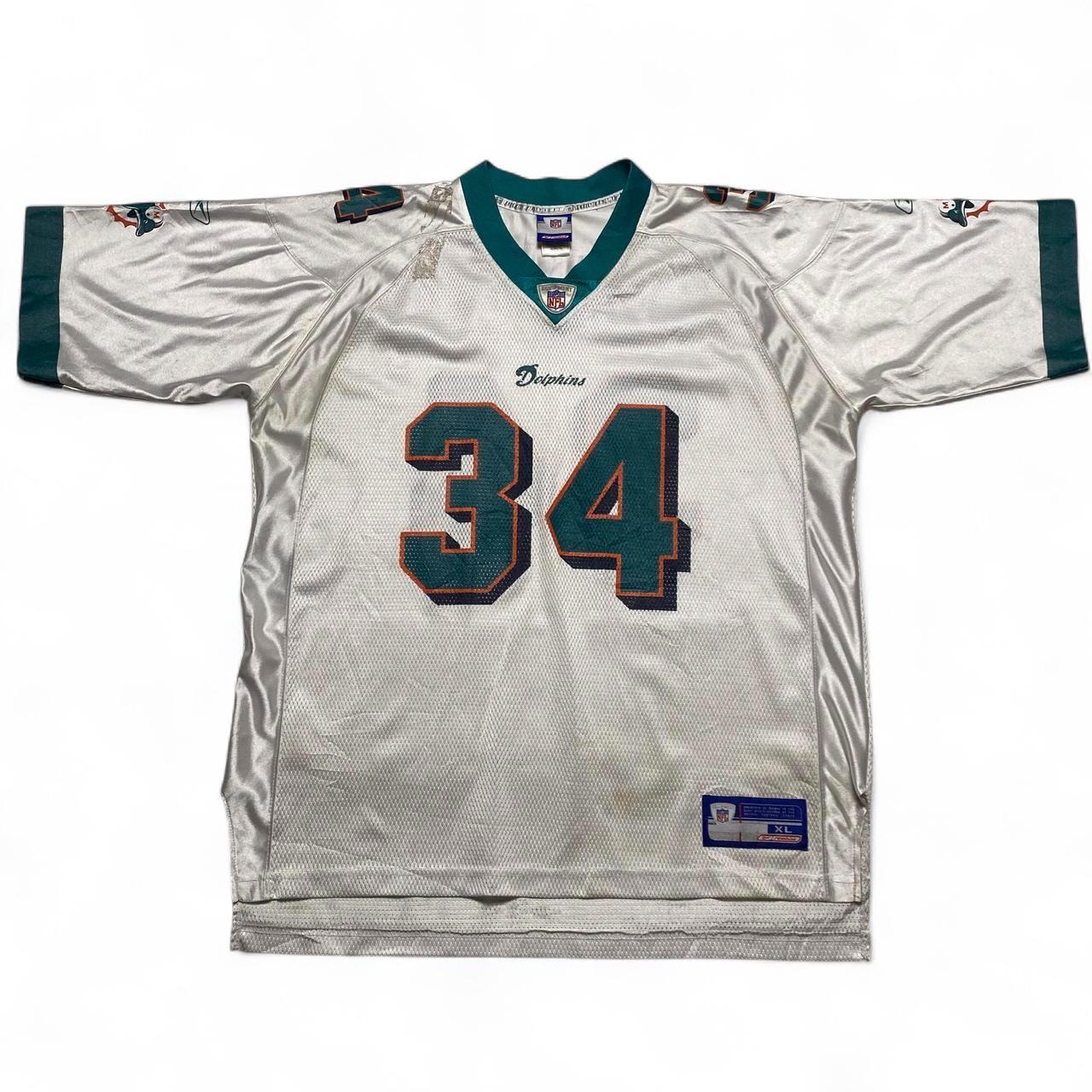 Reebok Miami Dolphins Vintage R Williams 34 White NFL Jersey (XL)