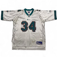 Reebok Miami Dolphins Vintage R Williams 34 White NFL Jersey (XL)