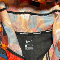 Nike Running Shield Ghost Orange Blue White Camouflage Windbreaker Jacket (S)