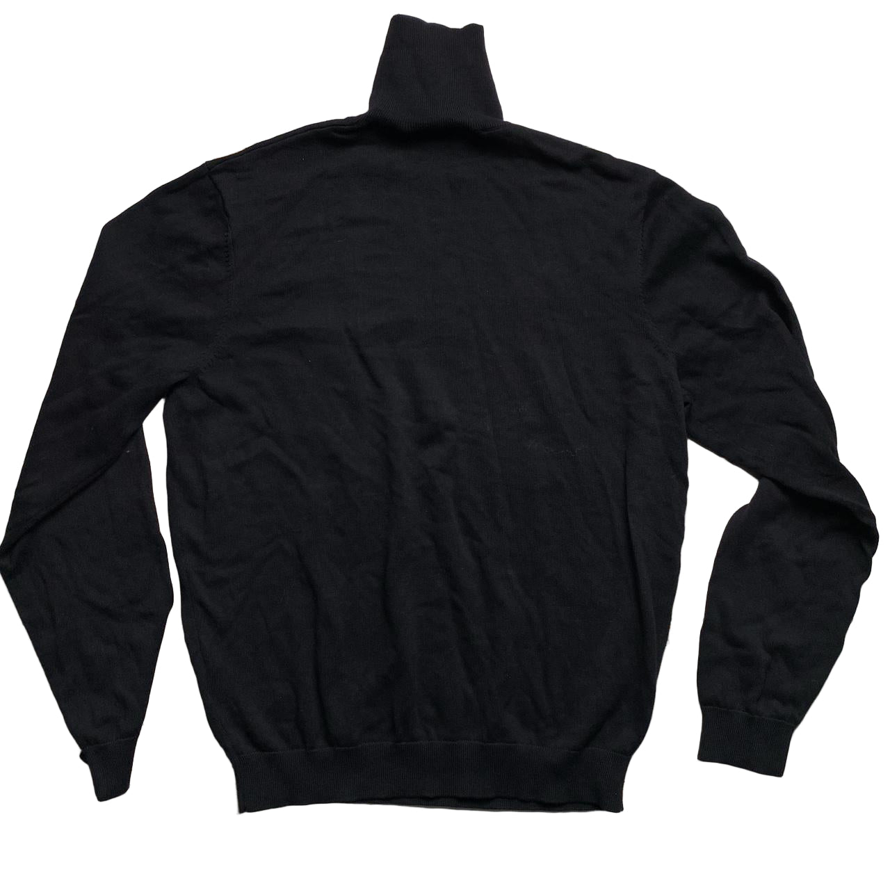 Daily Paper Black and White Turtle Neck Jumper (L)