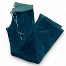Juicy Couture Green Baggy Y2K Velour Womens Velvet Bottoms (XL)