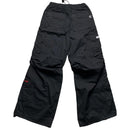 Criminal Damage Black and Red Cargo Baggy Combat Trousers (S)