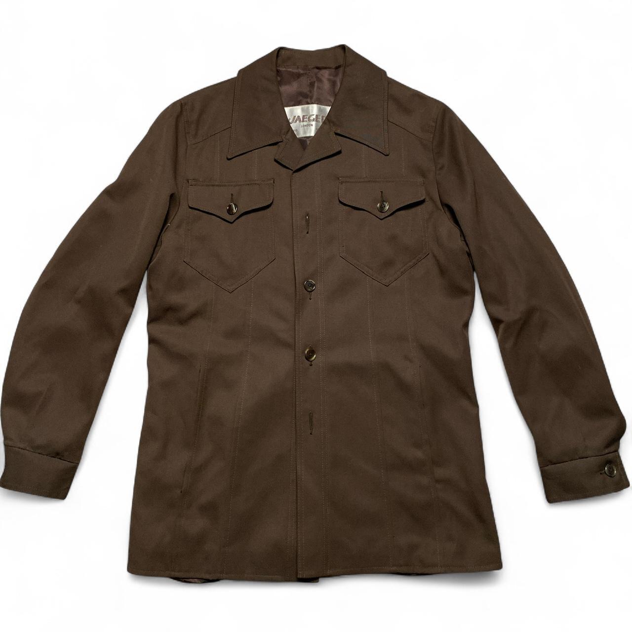 Jaegar Vintage Brown Full Suit Jacket and Trousers (M)