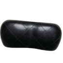 Chanel CC Black Leather Glasses Case
